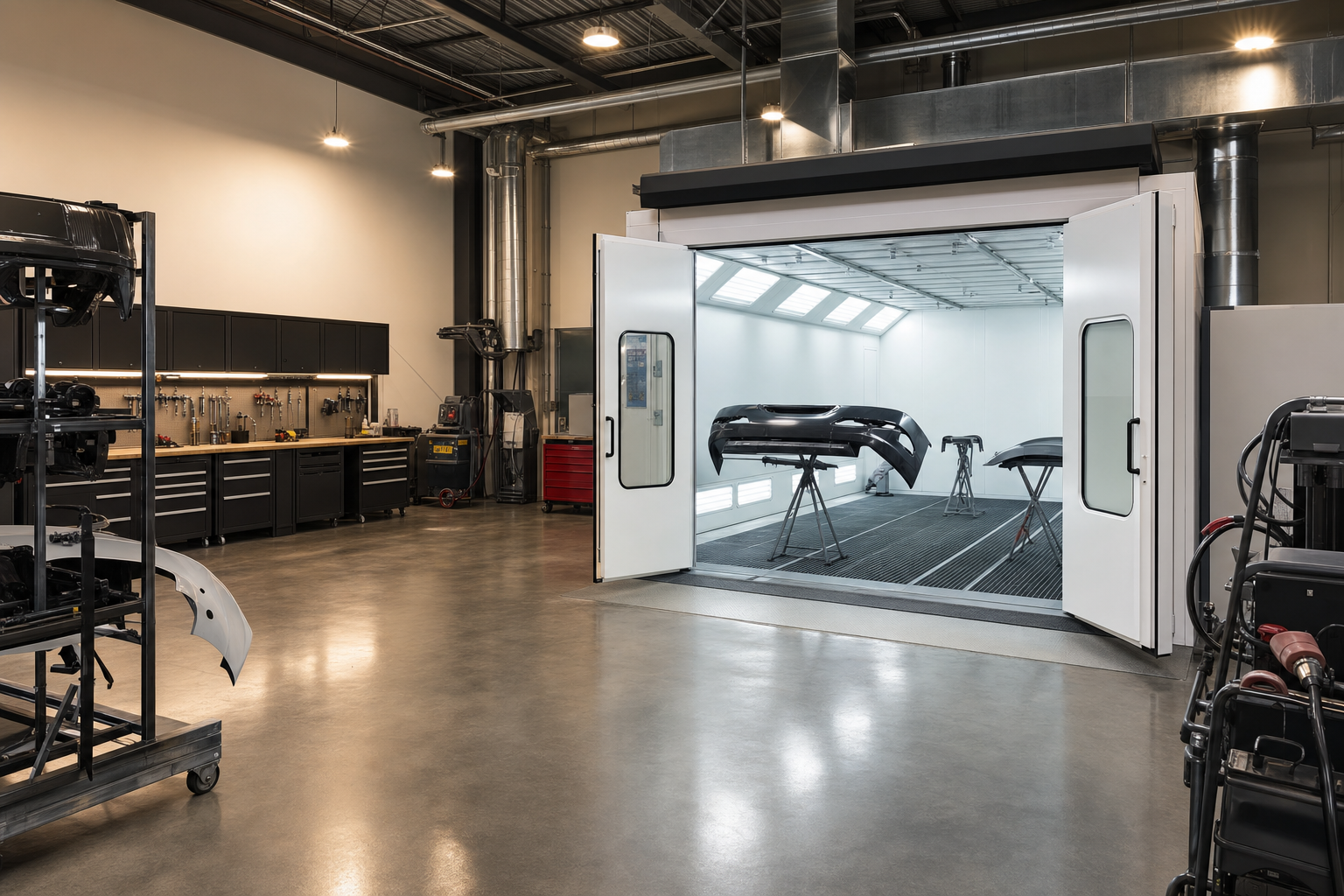 Body shop work bay