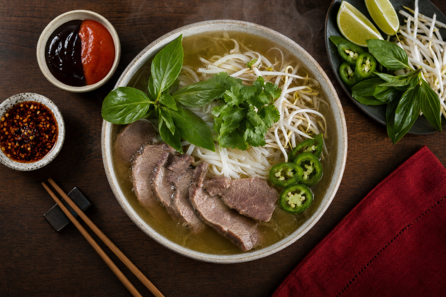 Pho Tai · Rare Steak