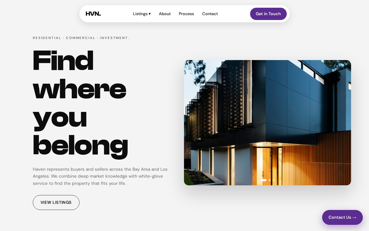 SAMPLE — HAVEN Real Estate