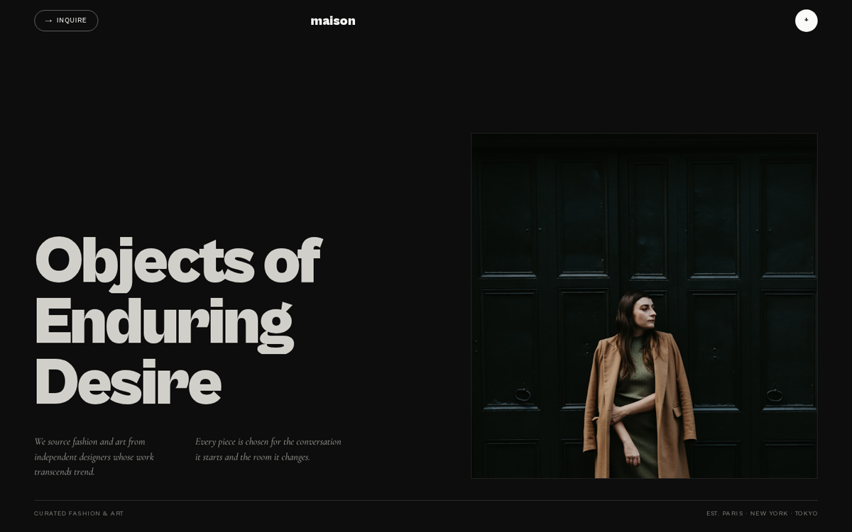 SAMPLE — MAISON