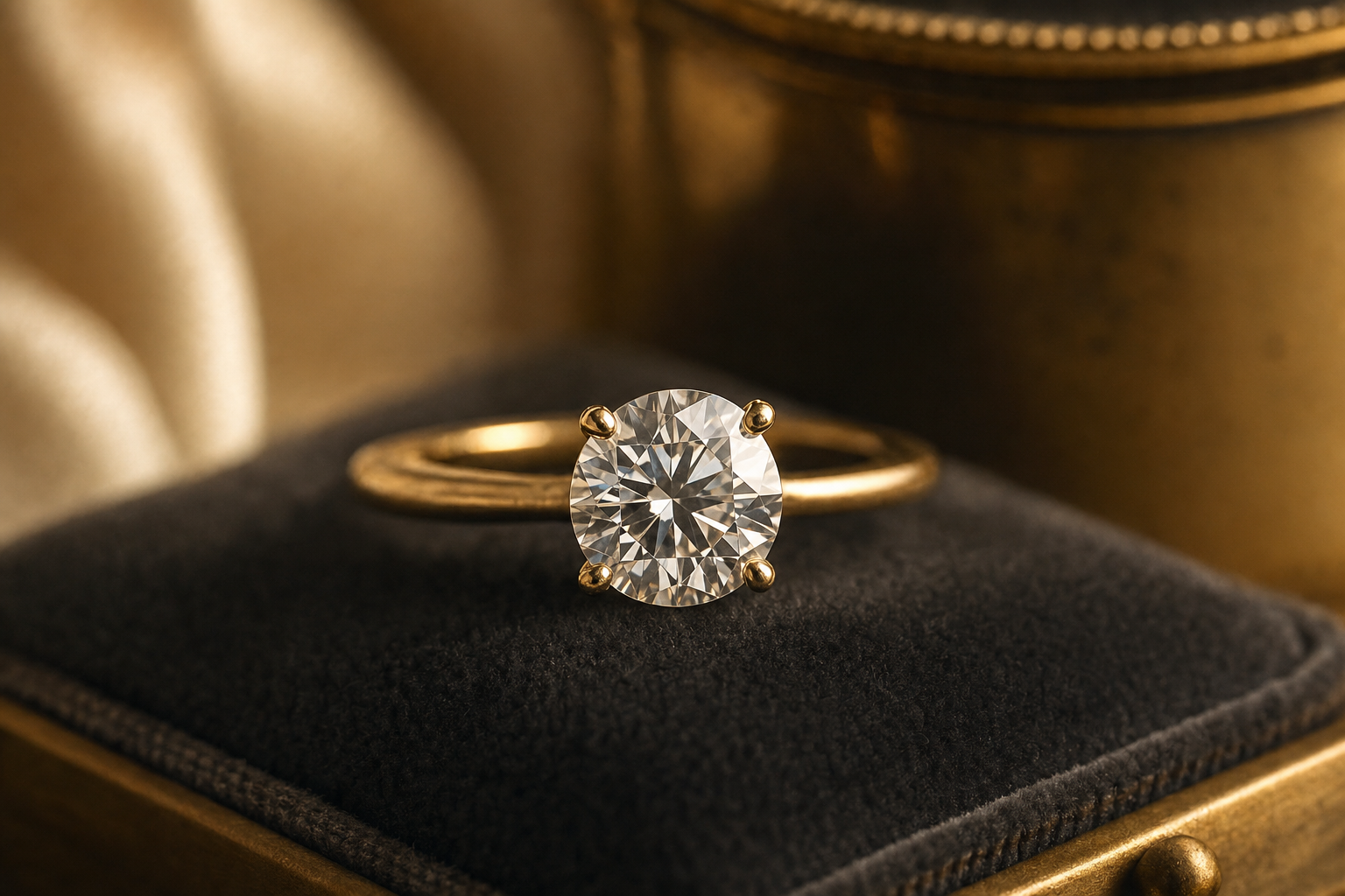 Solitaire engagement ring